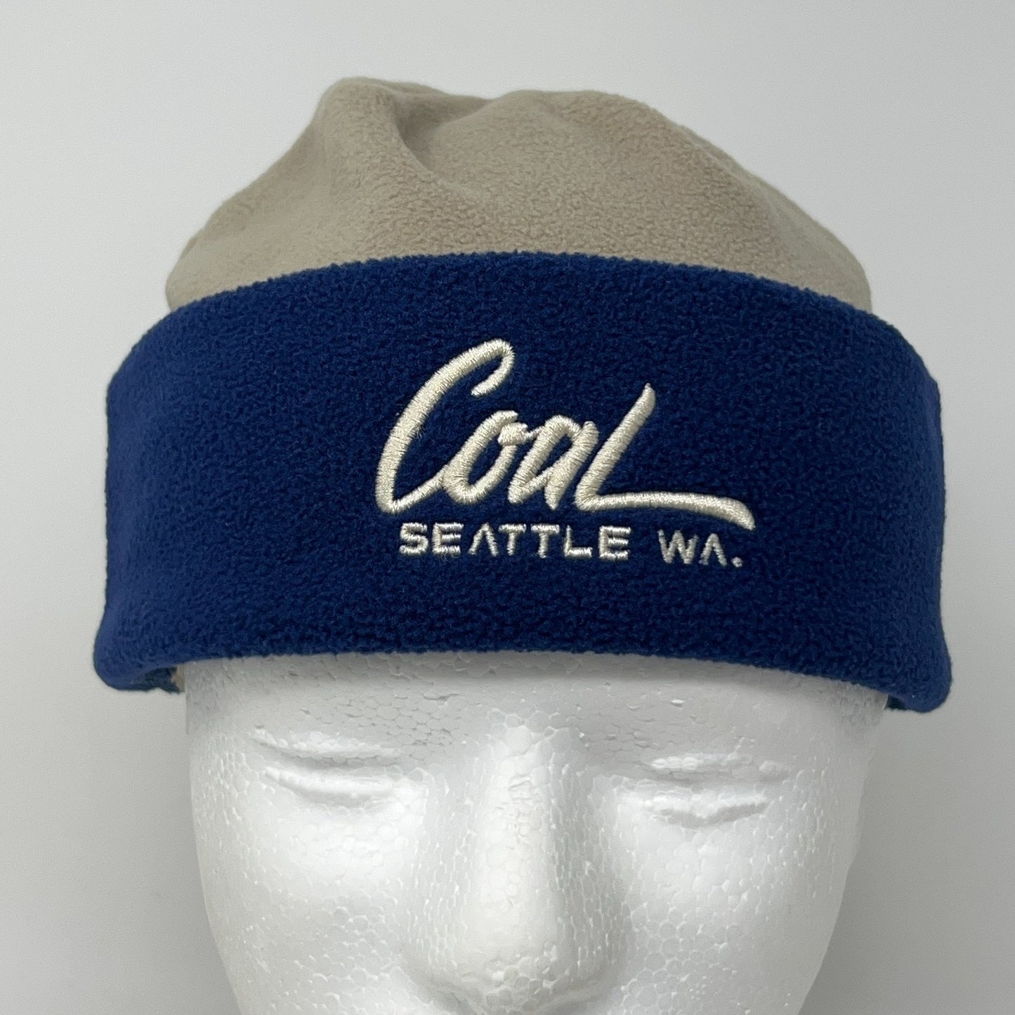 Coal Headwear The North Beanie Winter Hat Toque Flip Cuffed Beige Logo Outdoor