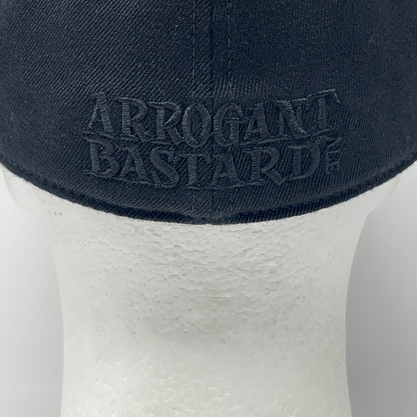 Arrogant Bastard Ale Hat Baseball Cap Stone Brewing Beer Black Flex Fitted L-XL
