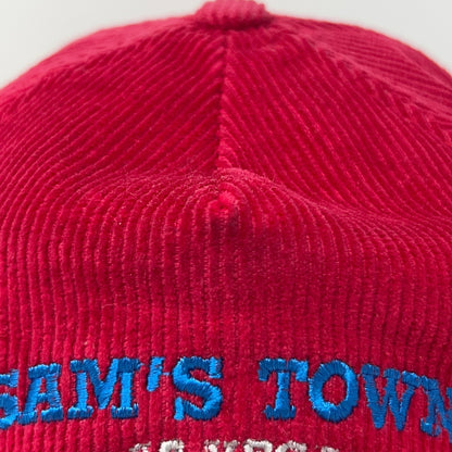 Vintage 90s Sams Town Las Vegas Super Bowl XXVII Hat Baseball Cap Cowboys Red