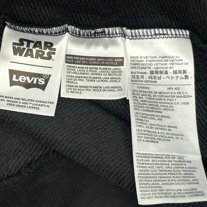 Sudadera con capucha Levis x Star Wars Darth Vader con capucha de película grande para hombre negra