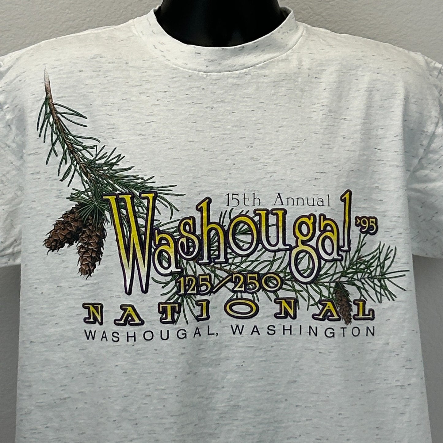 Vintage Washougal National T Shirt Mens L Large Gray MX Motocross Jeremy McGrath