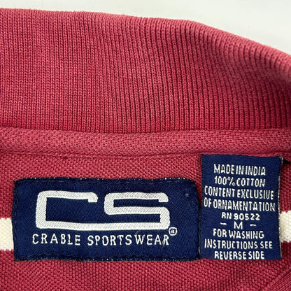 Vintage 90s Arkansas Razorbacks Polo Shirt Red University UArk Hogs M Medium