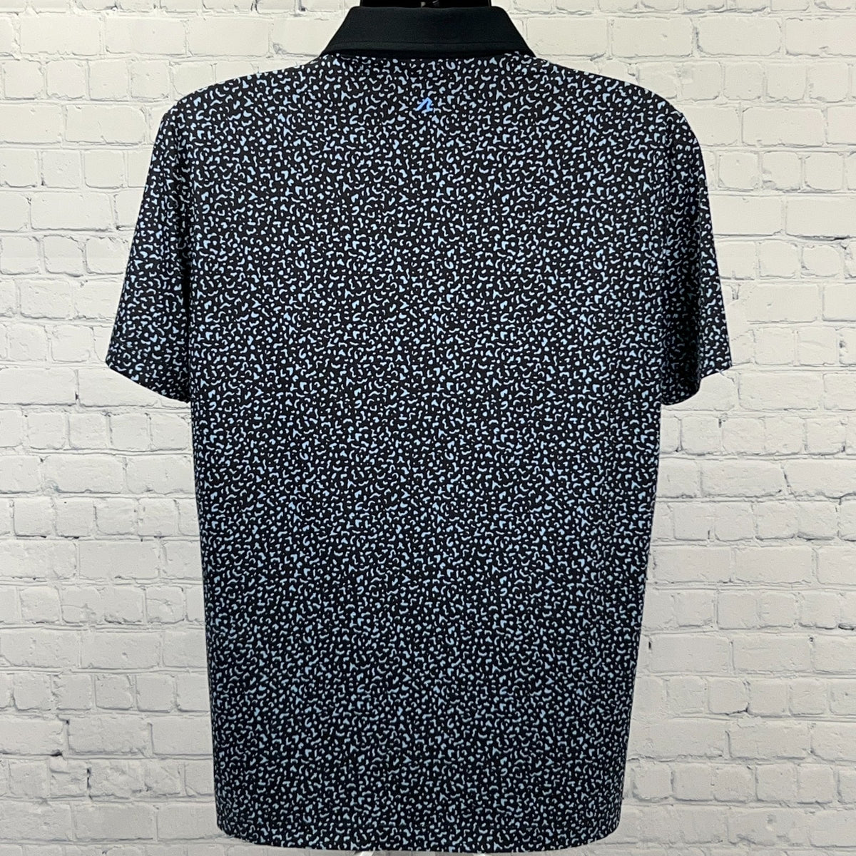REDVANLY Golf Polo Shirt Mens M Medium Black Short Sleeve Golfer Golfing Stretch