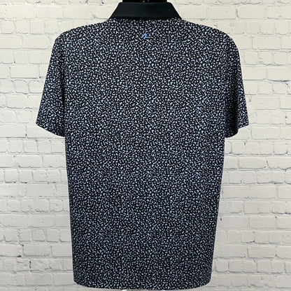 REDVANLY Golf Polo Shirt Mens M Medium Black Short Sleeve Golfer Golfing Stretch