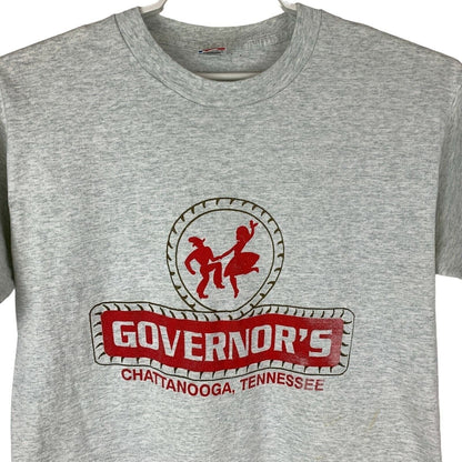 Vintage Governors Chattanooga Tennessee T Shirt Large 90s Honky Tonk Mens Gray