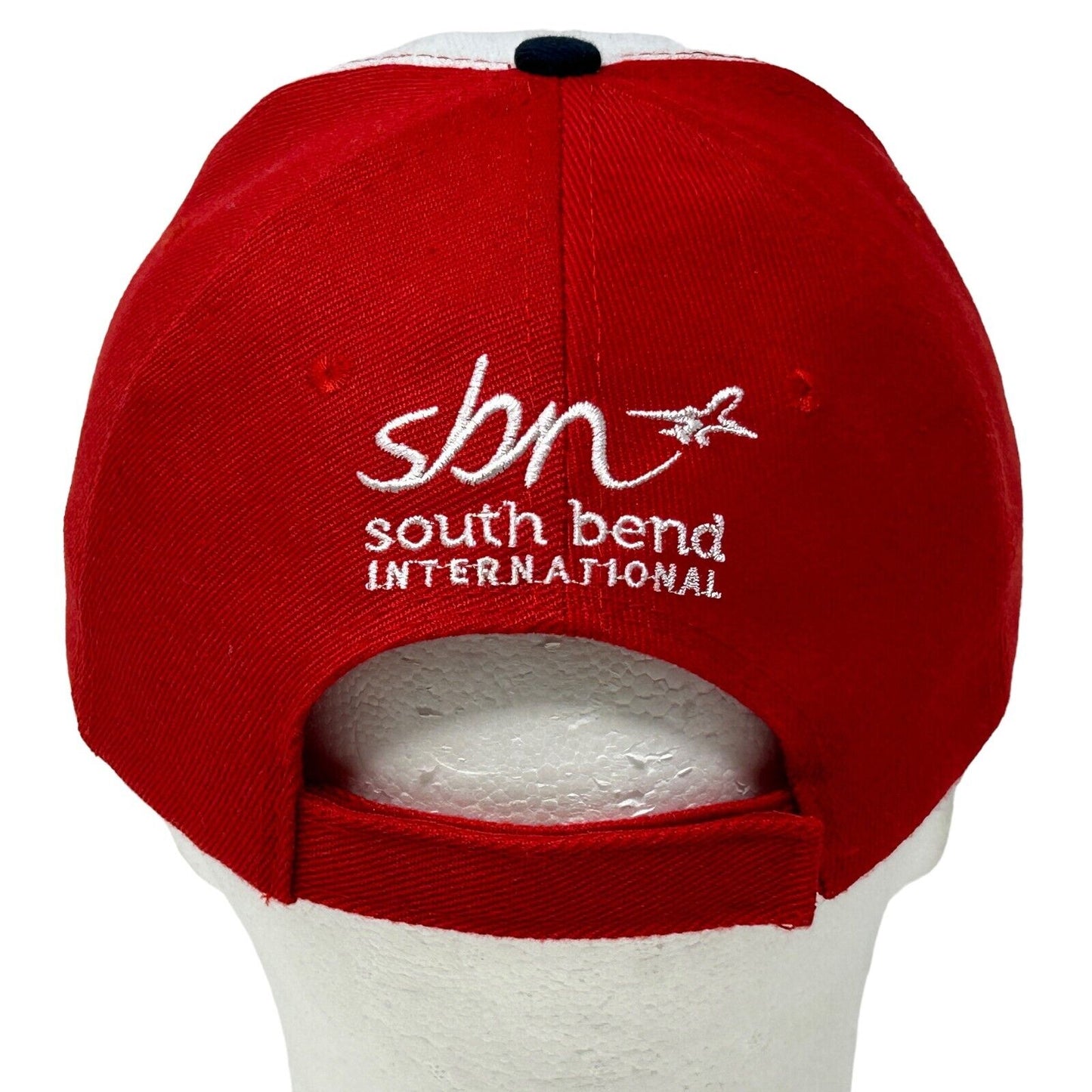 South Bend Cubs Hat MiLB SBN Minor League Red Strapback Baseball Cap