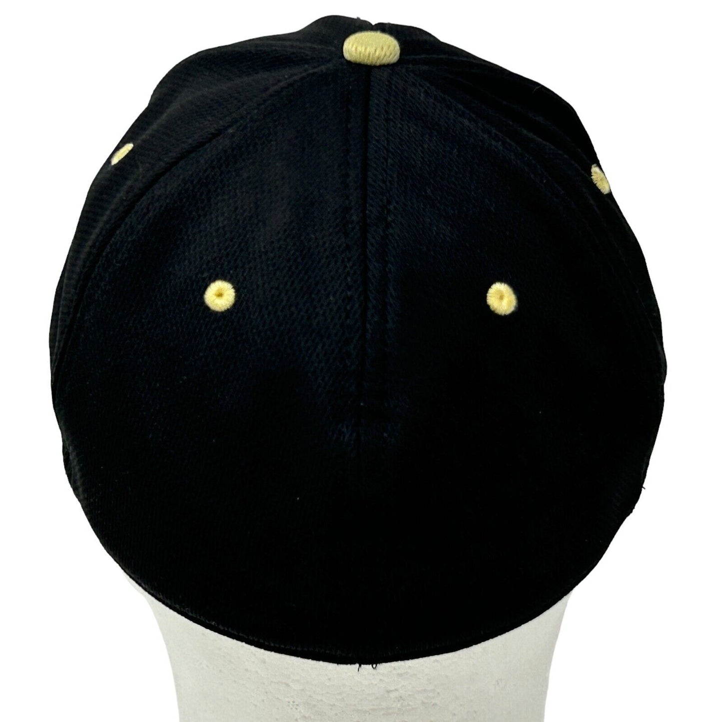 Pittsburgh Pirates Hat Black MLB Six Panel Baseball Cap Flex Fitted S/M