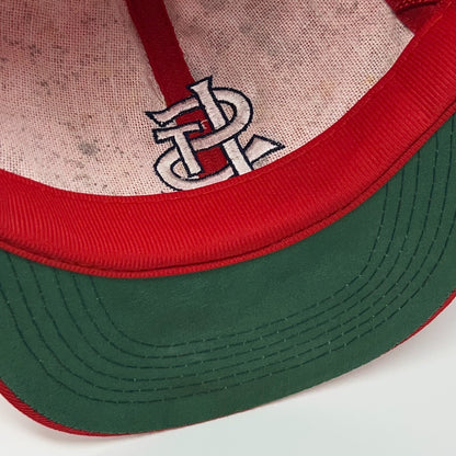 Vintage 80s St Louis Cardinals Trucker Hat Baseball Cap Amoco Oil Snapback Red