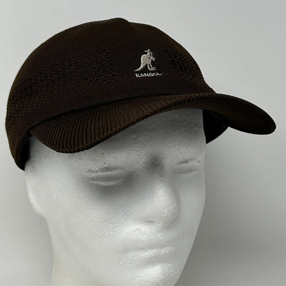 Kangol Tropic Ventair Spacecap Hat Baseball Cap Brown Flex Fitted Mens M Medium