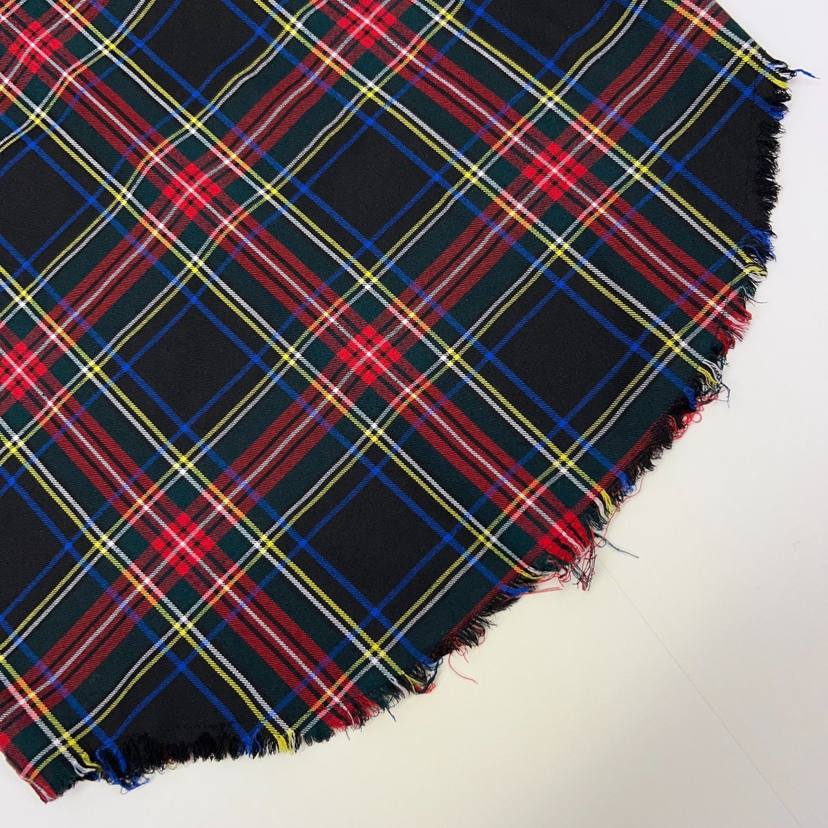 Elwood Plaid Button Up Shirt S Small Tartan Raw Hem Track Stripe Long Sleeve