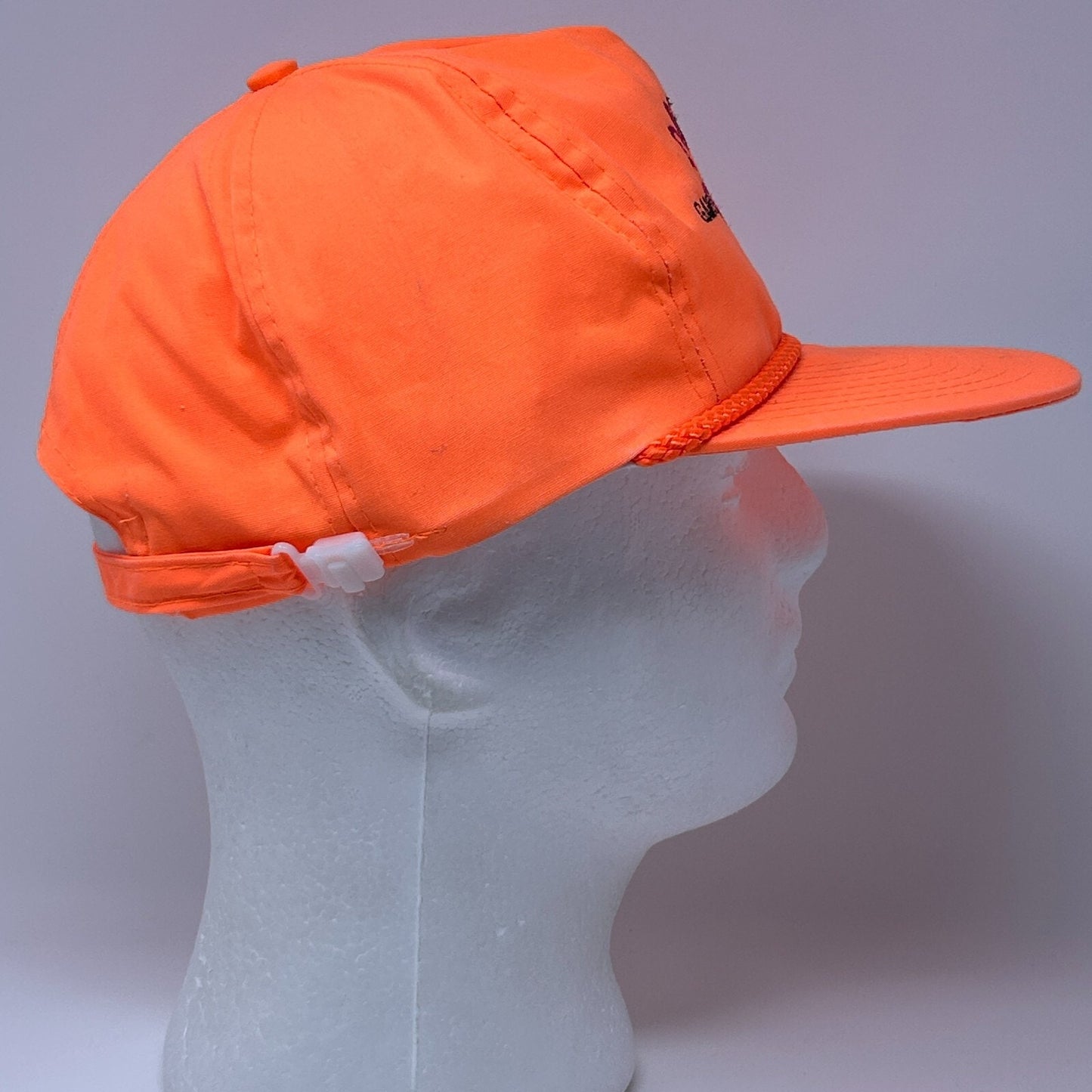Vintage 90s 1994 Rose Bowl Game Staff Hat Cap Blaze Orange Wisconsin Badgers