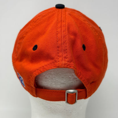 Auburn University AU Tigers Dad Hat Baseball Cap The Game 3 Bar Strapback Orange - Neon Vintage