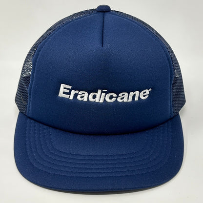Vintage Eradicane Herbicide Trucker Hat Cap Blue 80s Farmer Pesticides Snapback