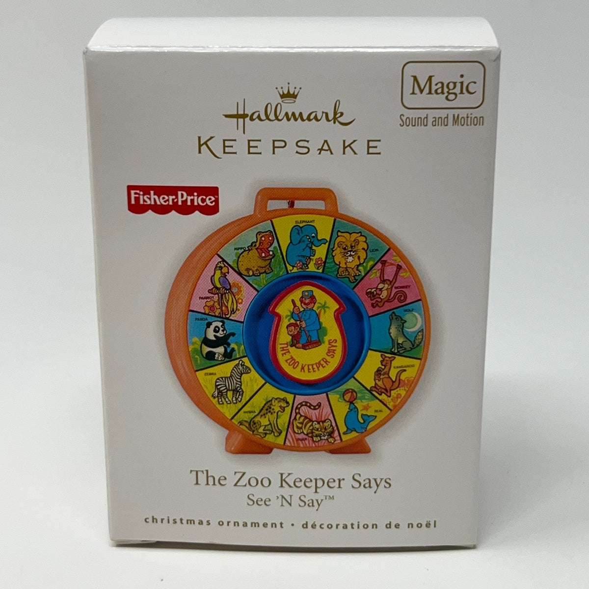 Zoo Keeper Says See N Say Fisher Price Hallmark Keepsake Christmas Ornament 2010
