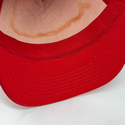 Vintage 80s J&G Auto Sales Trucker Hat Baseball Cap Missouri Cars Snapback Red
