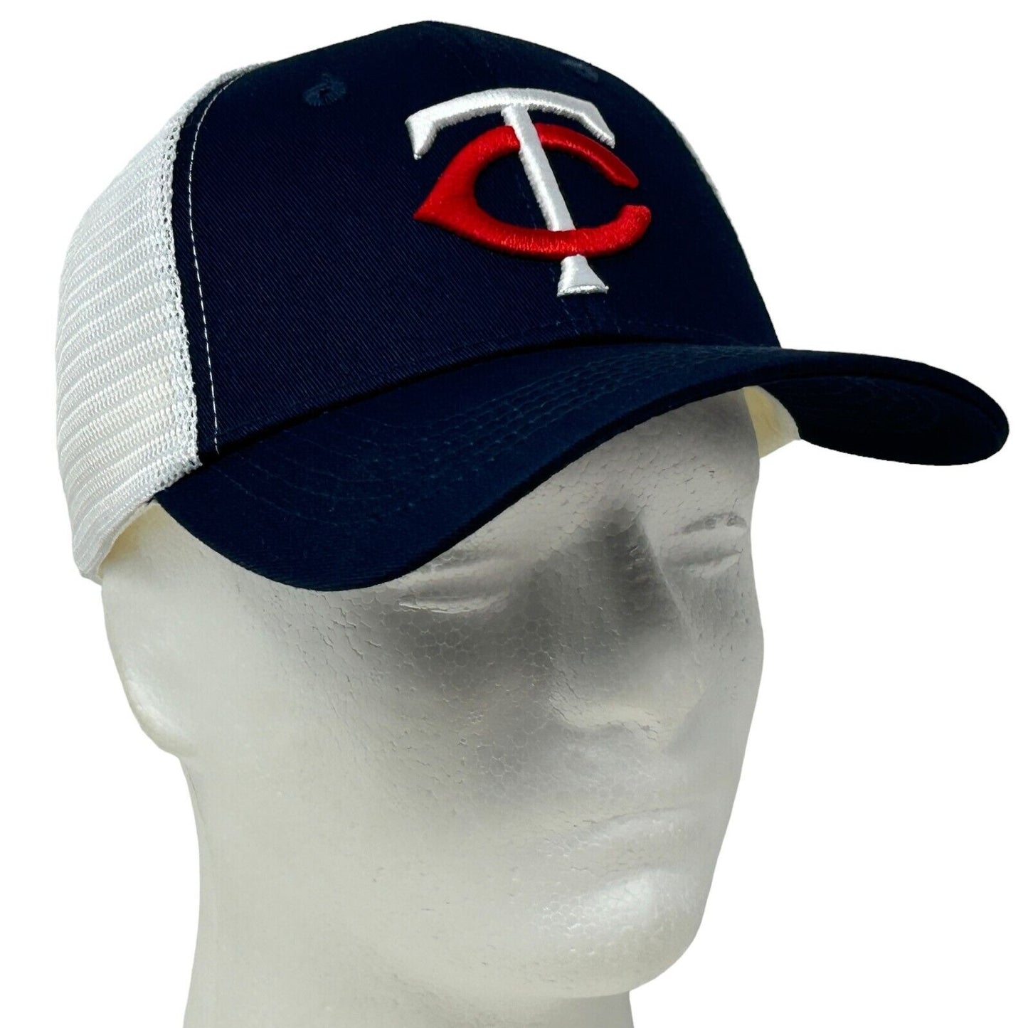 Minnesota Twins Trucker Hat Baseball Cap Snapback Blue Mesh MLB Six Panel