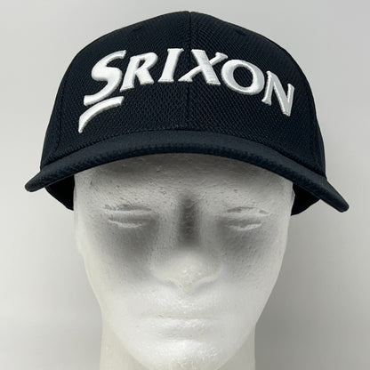 Srixon Hat Baseball Cap A-Flex Fitted L-XL Golf Golfer Golfing Black 6 Panel