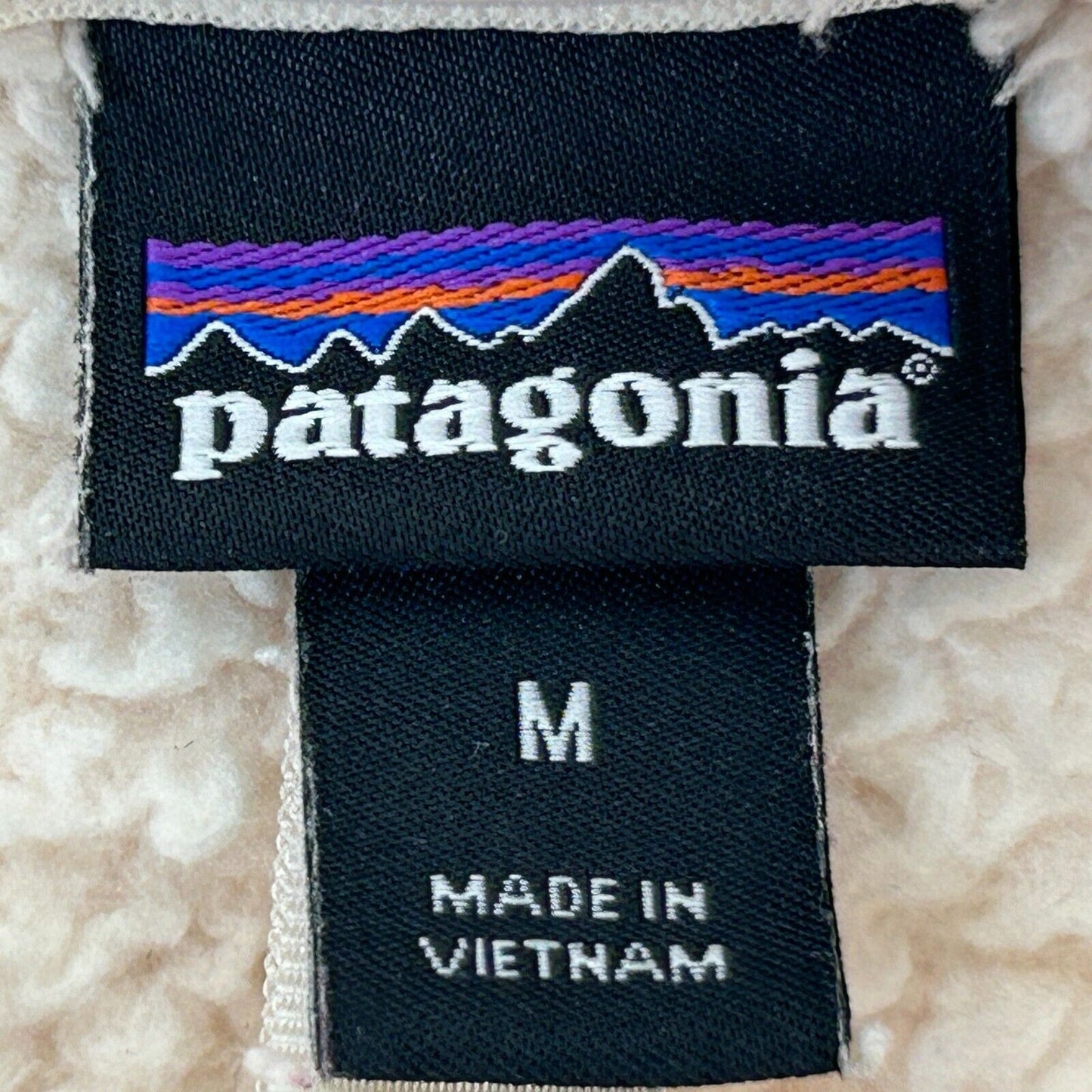 巴塔哥尼亚女式洛斯加托斯 1/4 拉链羊毛夹克毛衣奶油色 25235 中号