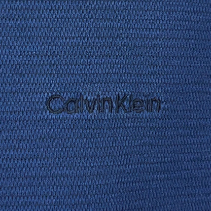 Calvin Klein T Shirt XL X-Large Blue Striped Spell Out Logo Long Sleeve Tee