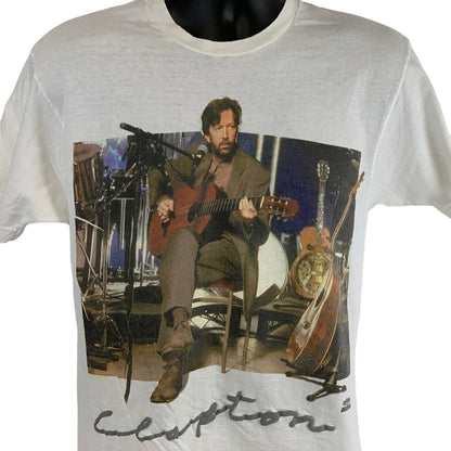 Camiseta vintage de Eric Clapton de los años 90 con diseño de MTV Unplugged, talla mediana, fabricada en EE. UU.