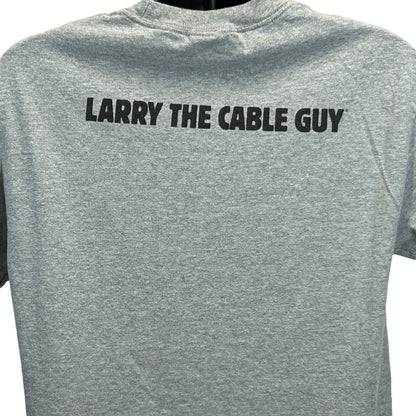 Camiseta vintage Y2K de Larry the Cable Guy, Git R Done, camiseta de comediante grande para hombre, color gris