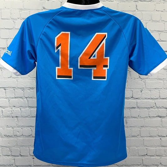 Miami Marlins BC Soccer Jersey T Shirt 2014 Florida Baseball MLB Blue S Small