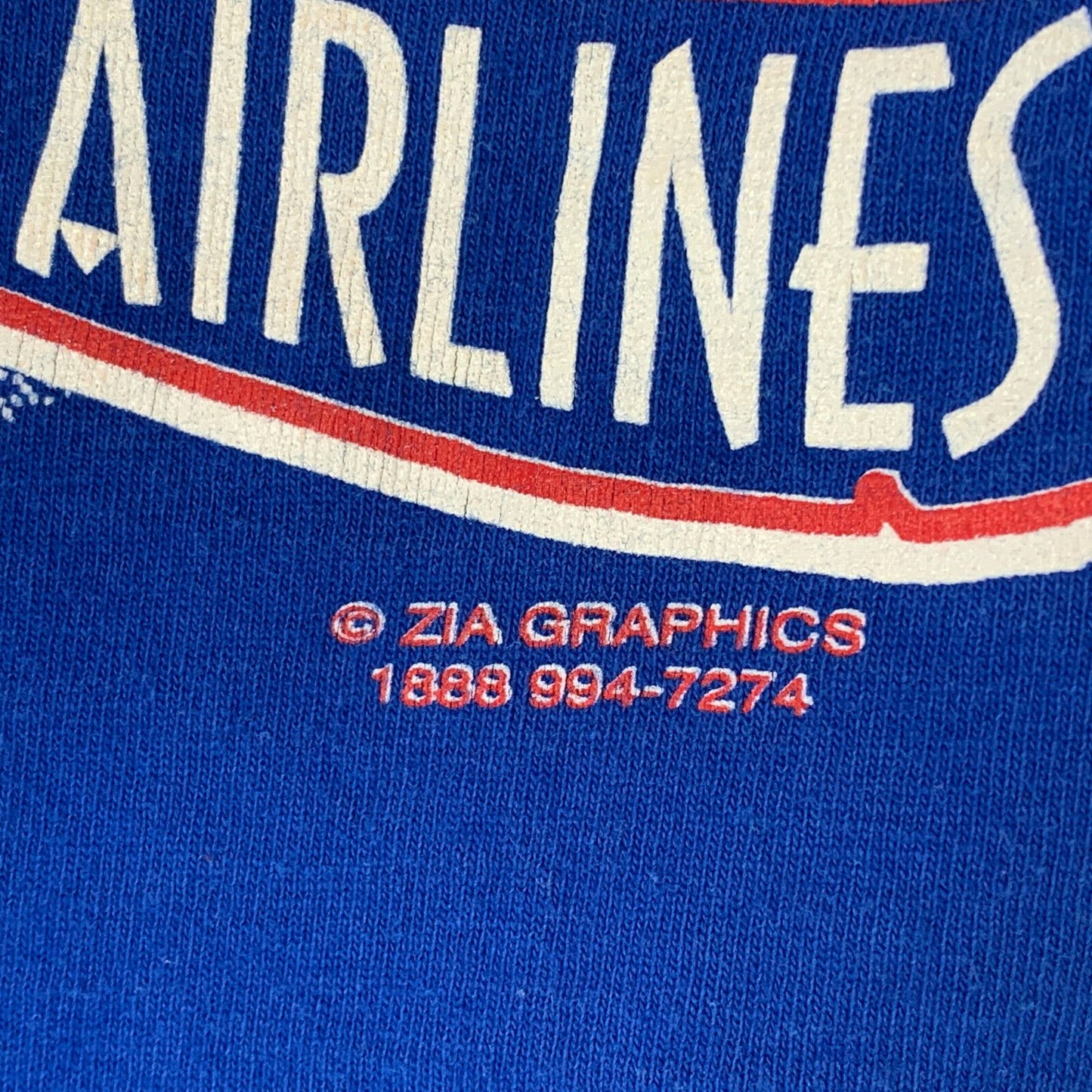 Spirit of Southwest Airlines T Shirt Medium Team Las Vegas Blue Graphic Tee