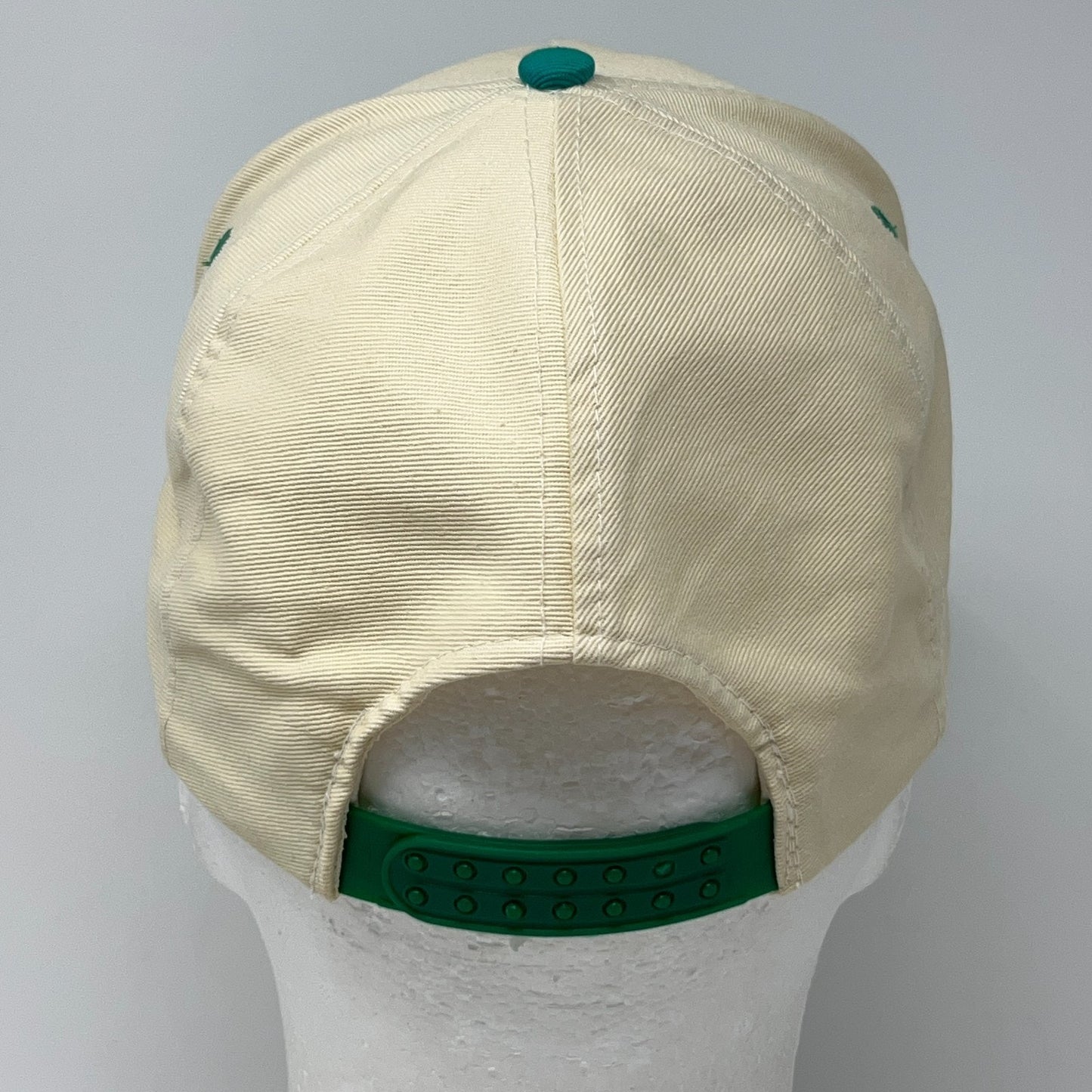 Vintage 90s Champion Boats Hat Baseball Cap Fisherman Fishing Snapback Beige