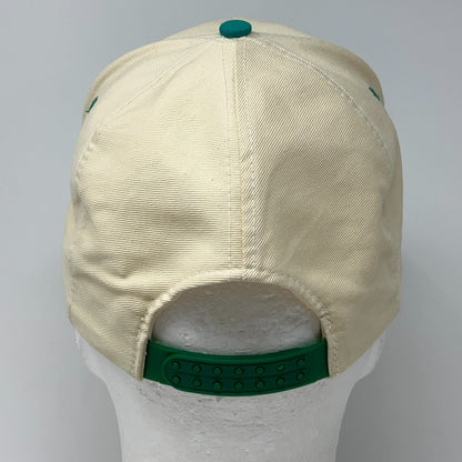 Vintage 90s Champion Boats Hat Baseball Cap Fisherman Fishing Snapback Beige