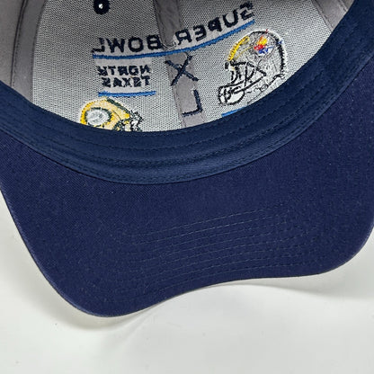 Super Bowl XLV Hat Baseball Cap Green Bay Packers Reebok NFL Strapback Gray - Neon Vintage