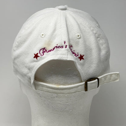 Vintage 90s Seagrams 7 Dad Hat Baseball Cap Americas Spirit Strapback White