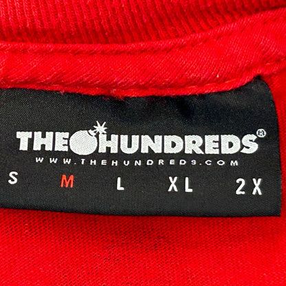 The Hundreds Roses T Shirt Medium Streetwear Spellout Bomb Flowers Tee Mens Red