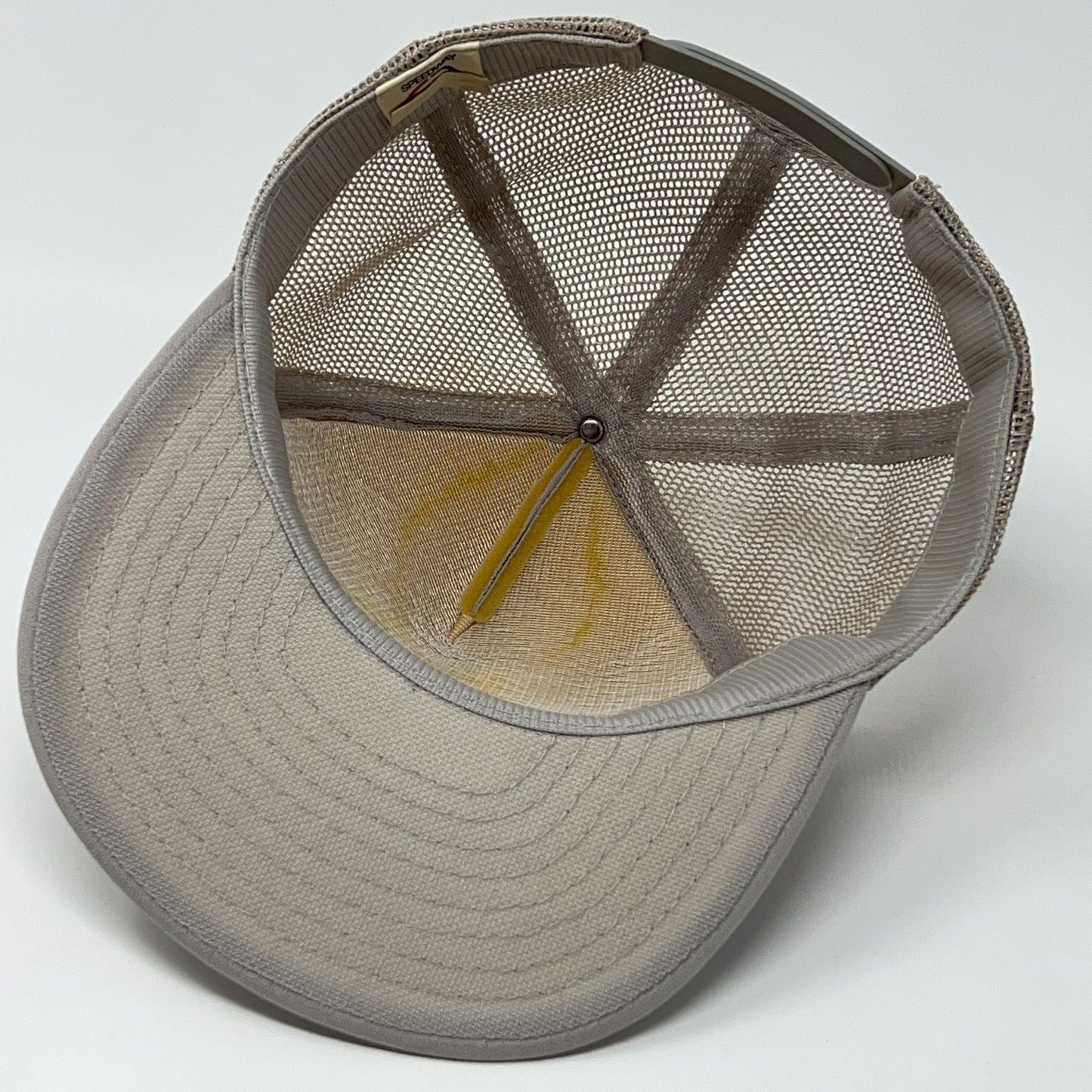 Vintage 80s WSHS Band Booster Trucker Hat Baseball Cap High School Snapback Gray
