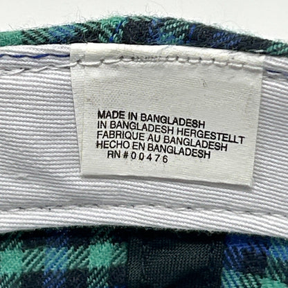 Vintage 90s Chicago Bears Youth Hat Cap Blue Plaid Snapback NFL Football 6 Panel