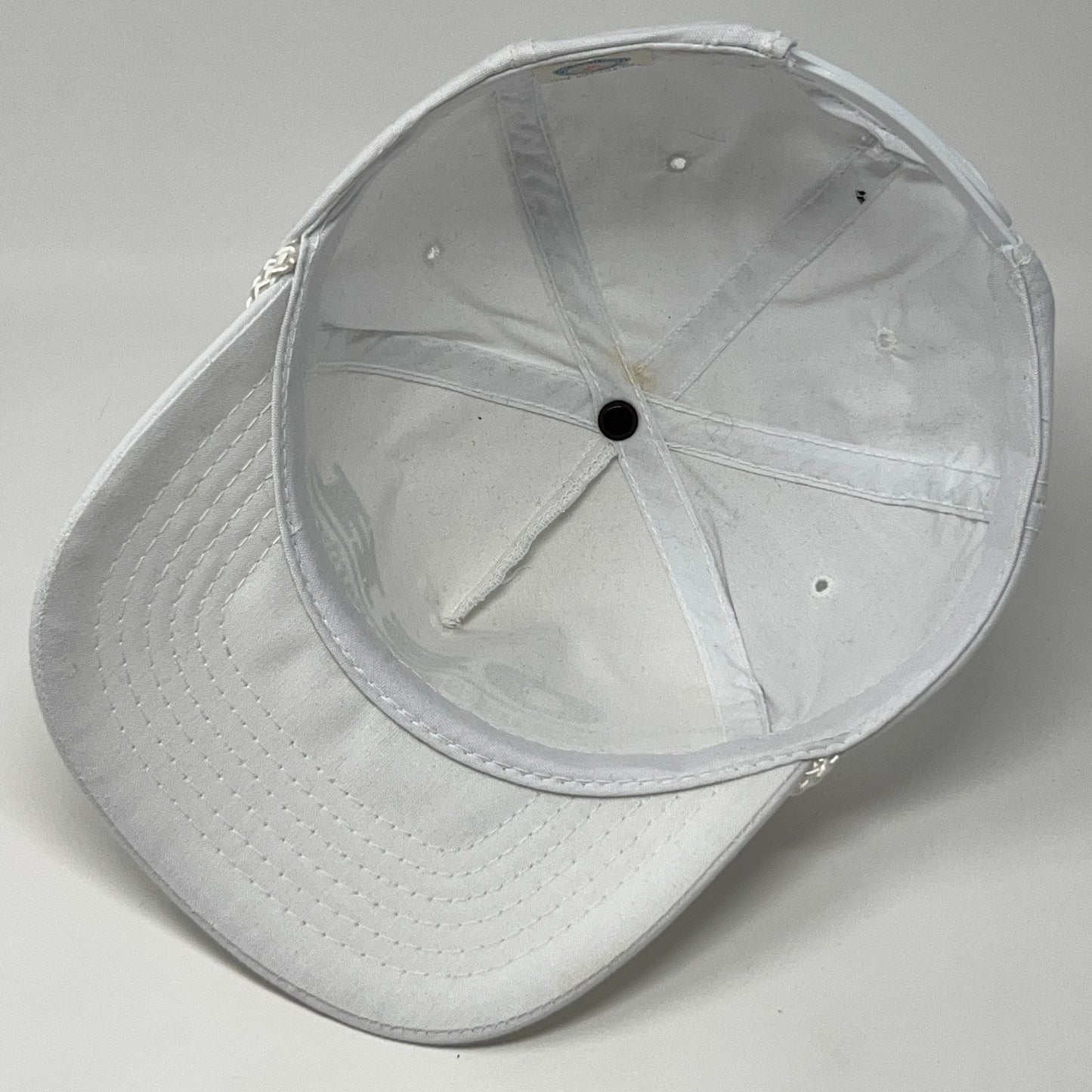 Vintage OSH Orchard Supply Hardware Hat Baseball Cap Rope Corded Snapback White