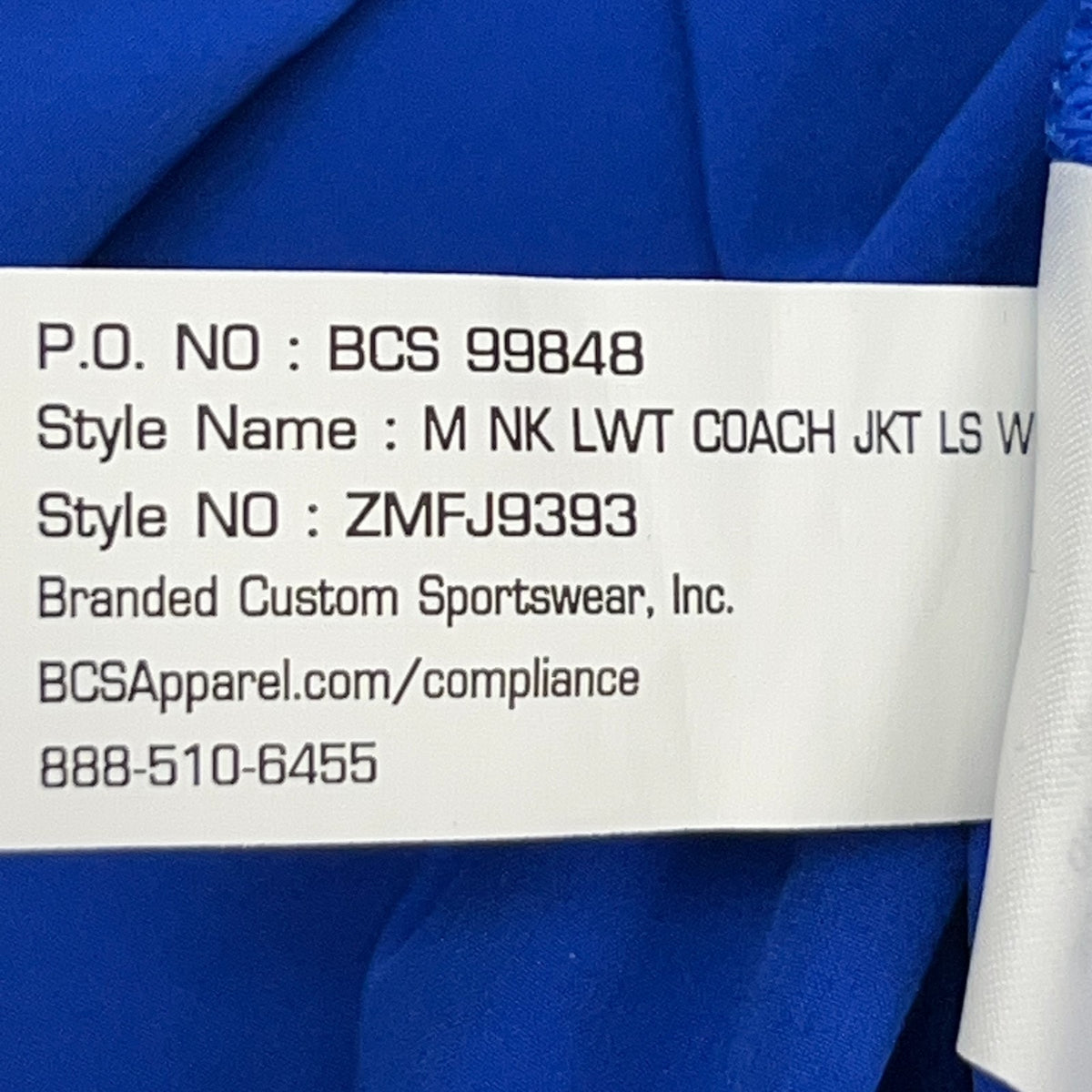 Nike Bishop Gorman Gaels Lightweight Coach Jacket M Medium Blue NWT Las Vegas