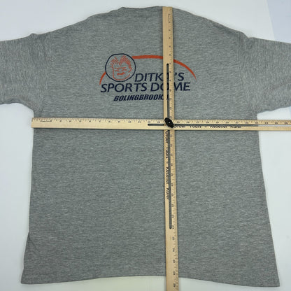 Vintage Y2Ks Ditkas Sports Dome T Shirt Chicago Bears Mike Ditka Gray XL X-Large