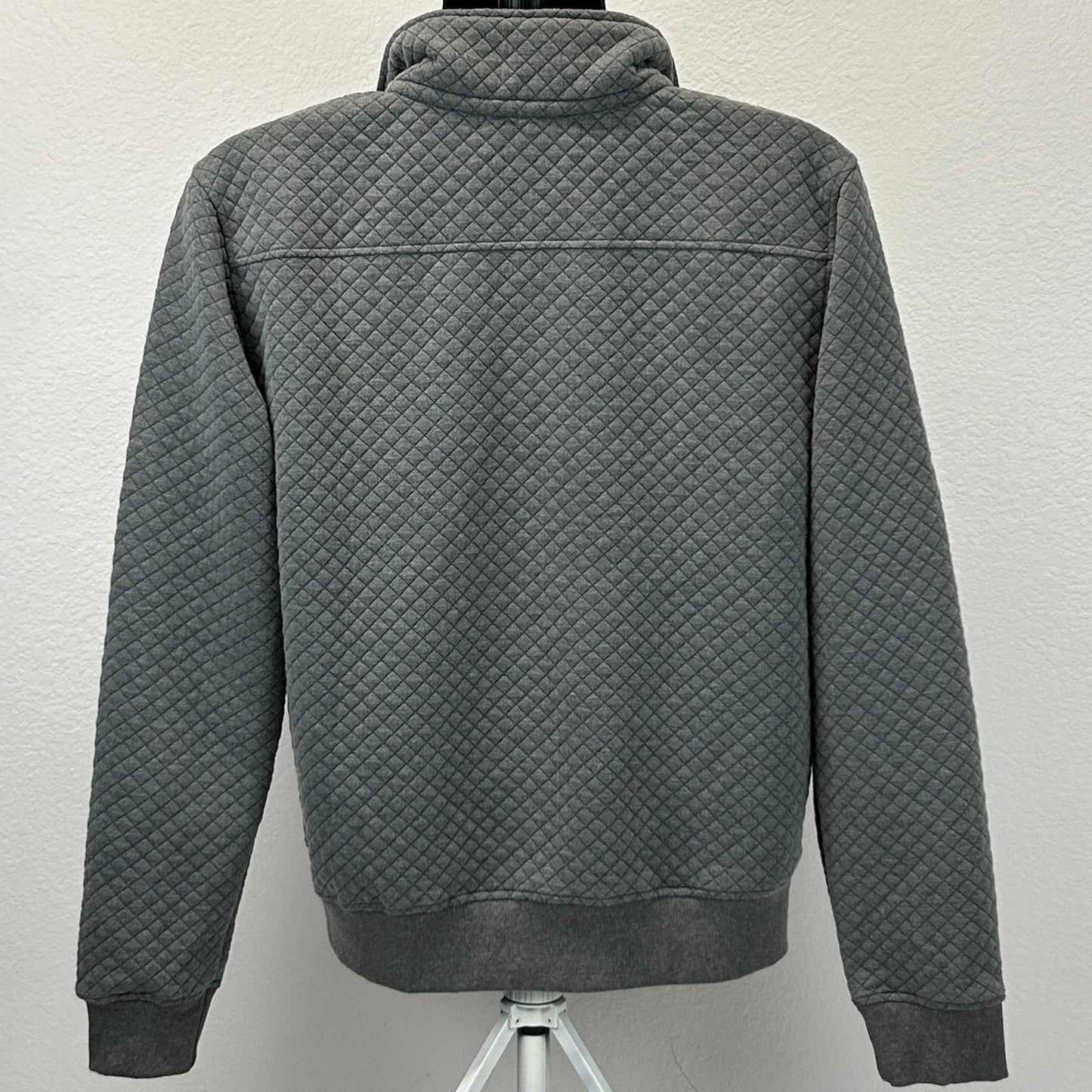 Las Vegas Golden Knights 1/4 Quarter Snap Sweater Jacket Quilted Gray M Medium