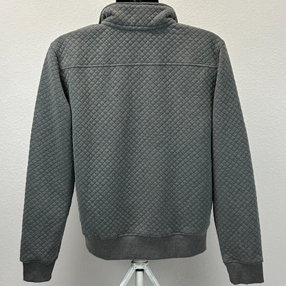 Las Vegas Golden Knights 1/4 Quarter Snap Sweater Jacket Quilted Gray M Medium