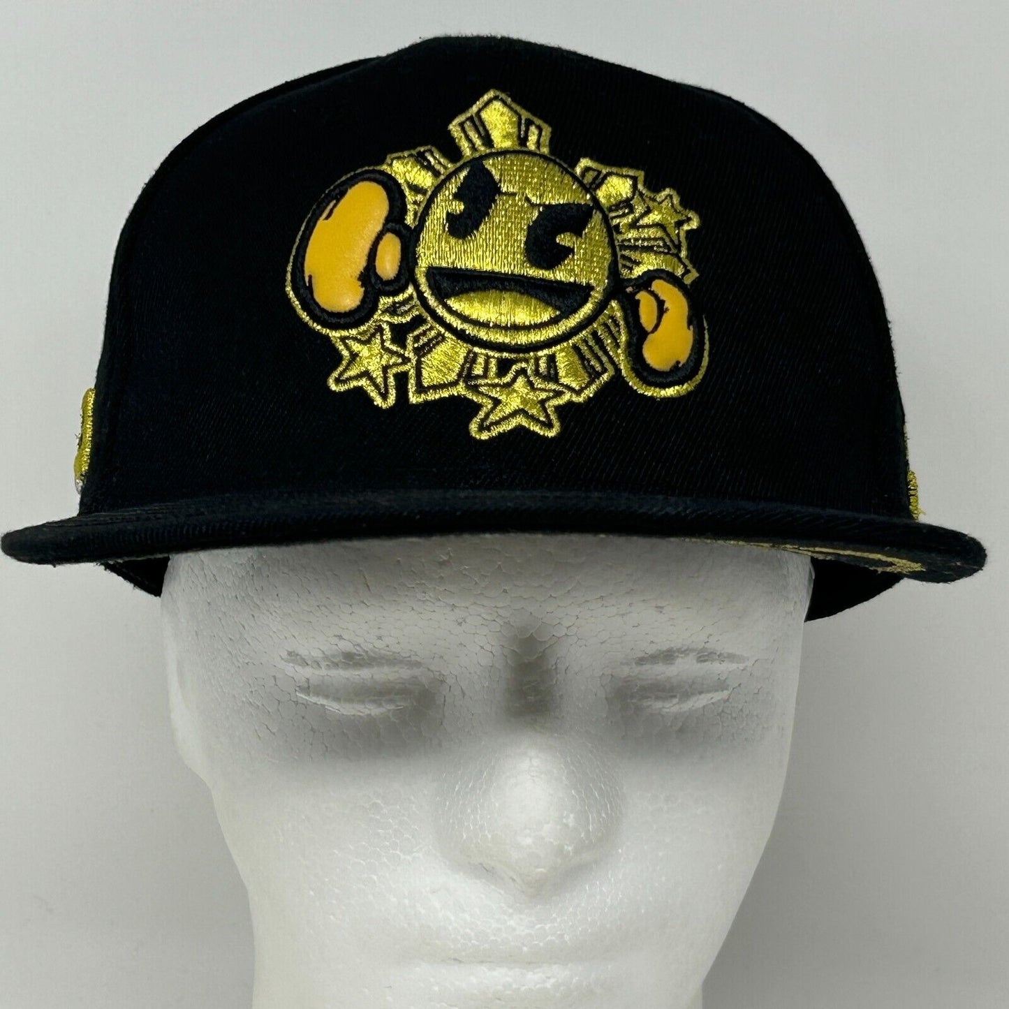 Gorra de béisbol Manny Pacquiao WIP Pac-Q Boxer Boxing Black Gold Fitted 7 1/8