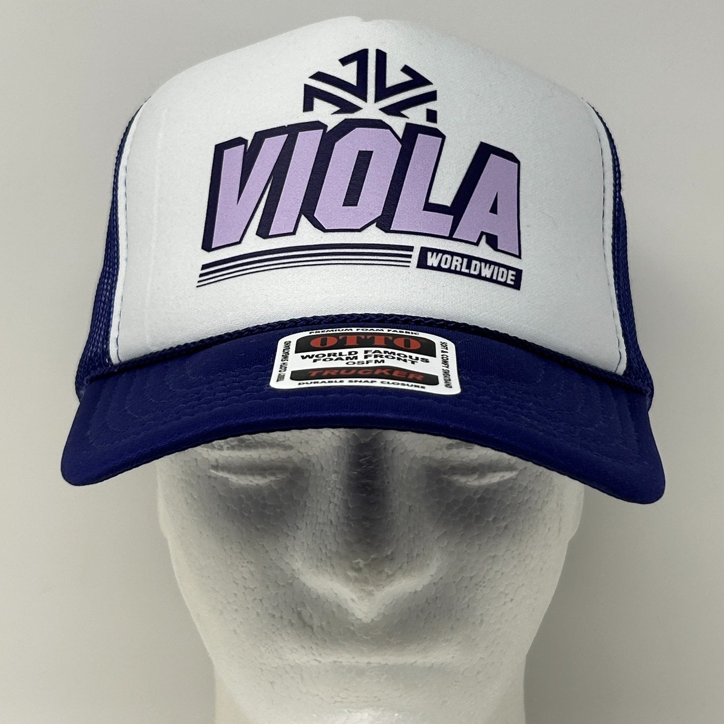 Viola Brands Worldwide Trucker Hat Cap Purple Cannabis Weed Marijuana Snapback