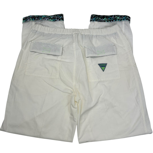 Vintage 80s 90s Exchange Sport Pants Baggy Surfer White Mens XL X-Large 36-38x34