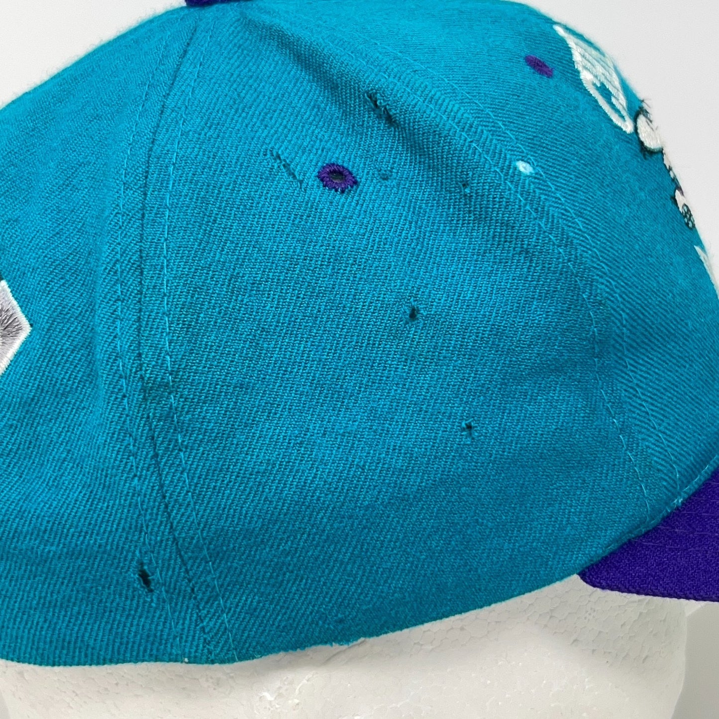 Vintage 90s Charlotte Hornets Hat Baseball Cap Wool NBA Basketball Snapback Blue