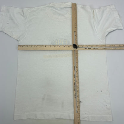 Vintage 90s Emu Producers International Co-operative T Shirt Oil White M Medium