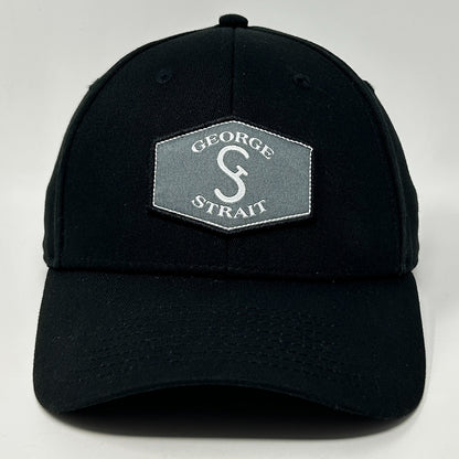 George Strait Hat Baseball Cap Country Western Music 6 Panel Strapback Black