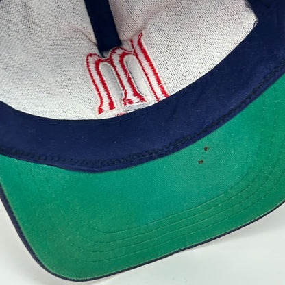 Vintage Minnesota Twins Youth Trucker Hat Baseball Cap Blue Mesh Snapback Kids