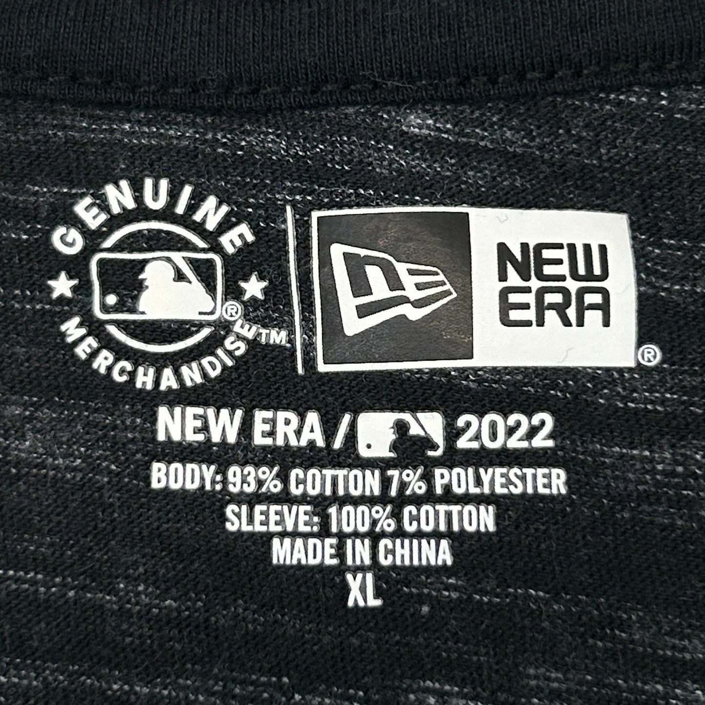 San Francisco SF Giants Womens T Shirt New Era MLB V Neck Black Tee XL X-Large