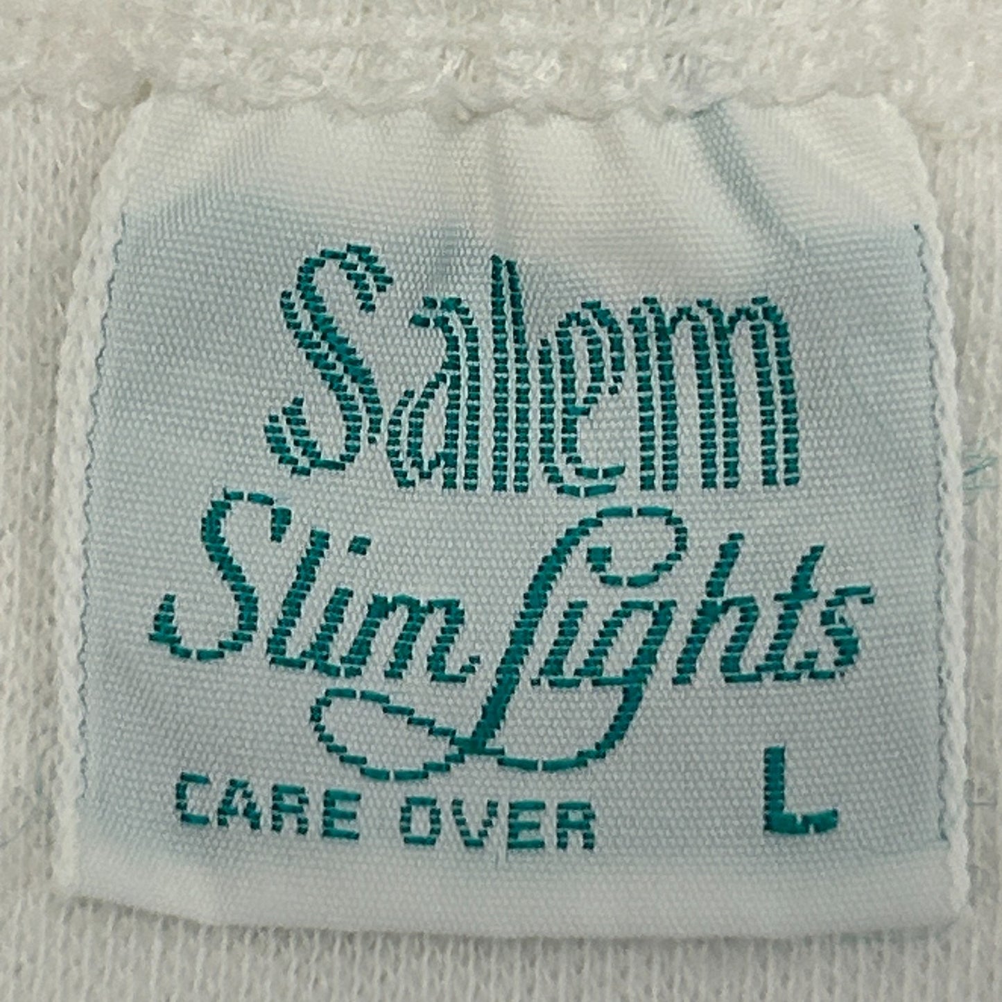 Vintage Salem Slim Lights Tank Top Womens XXS 2XS White 70s 80s Cigarettes Shirt