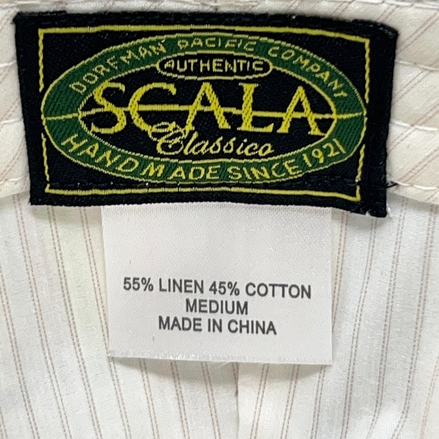 Scala Classico Plaid Flat Cap Hat Ivy Newsboy Cabbie Linen Blend Beige M Medium