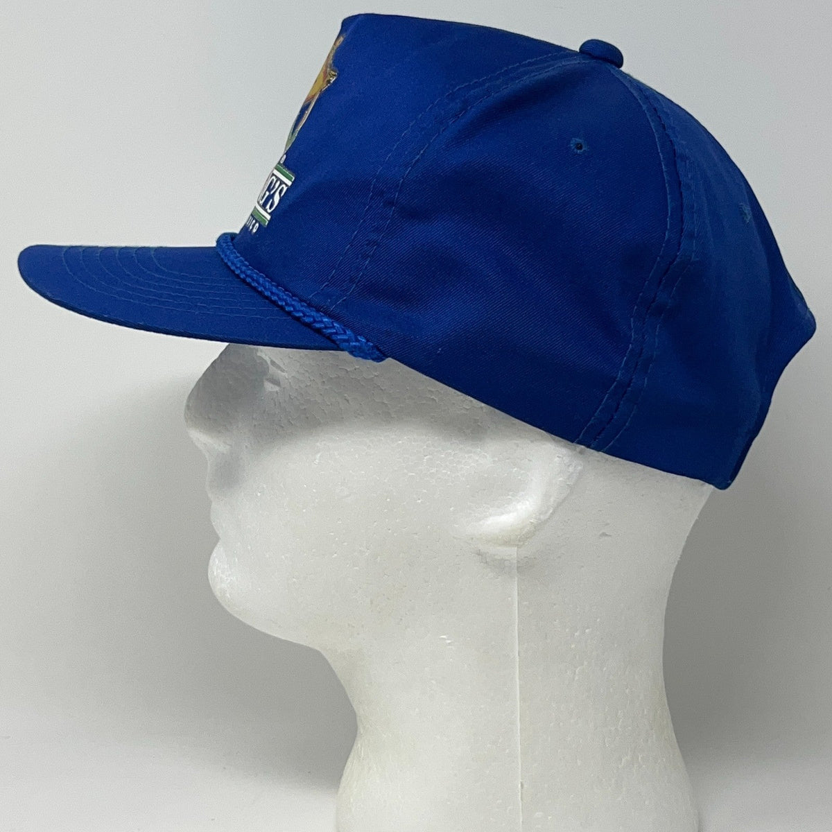 ヴィンテージ 90年代 Hussong's エンセナダ メキシコ ワニ革 ブルー スナップバック ベースボールキャップ